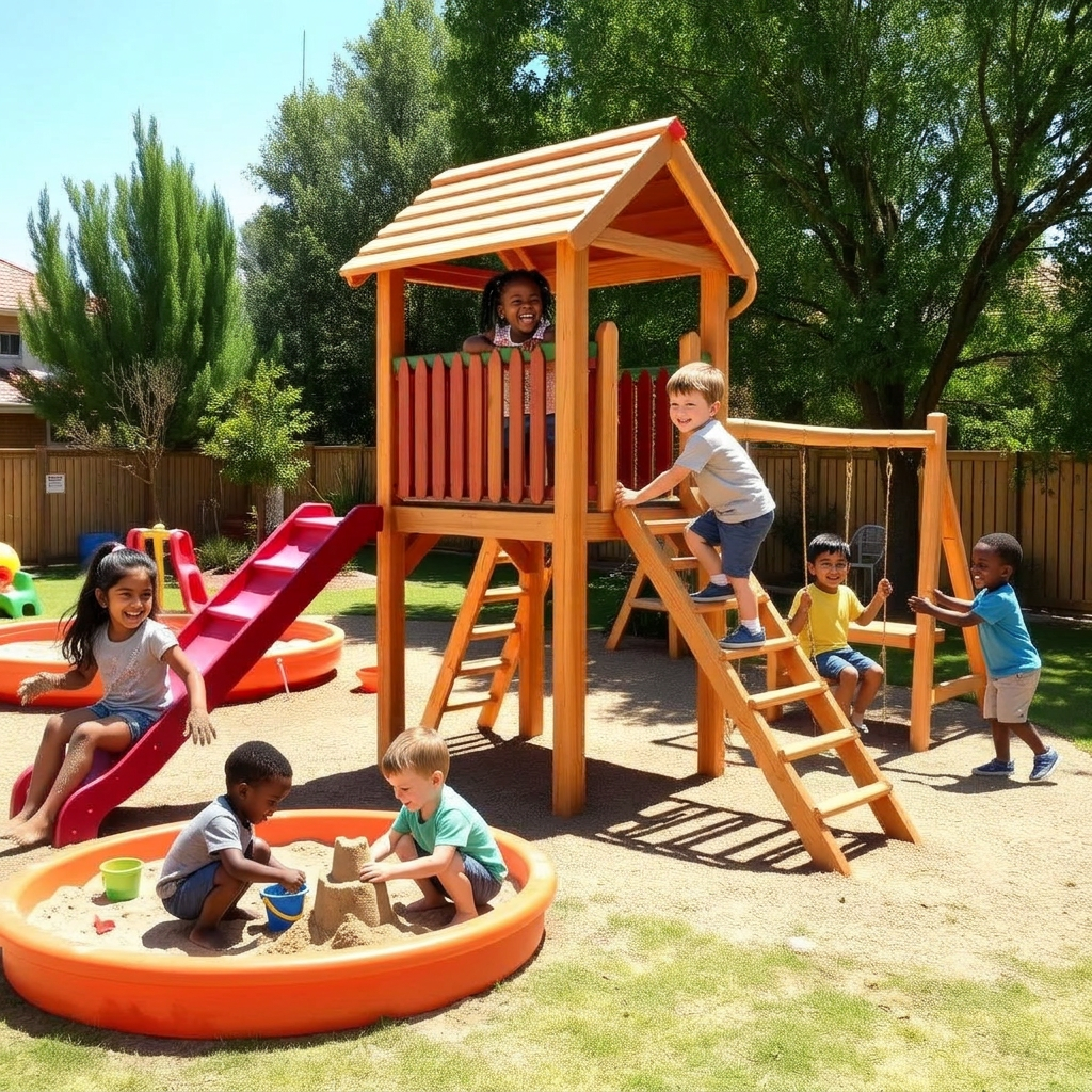 Our sunny outdoor playground